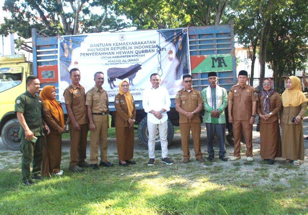 Warga Desa Tabanggele Terima Sapi Qurban 1,2 Ton dari Presiden RI
